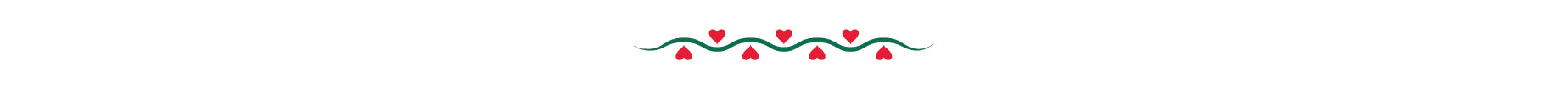 hearts and squiggly green line